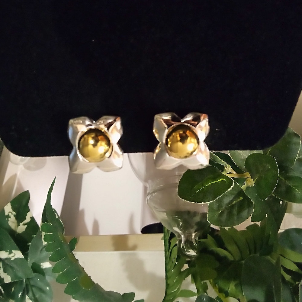 GIVENCHY - Two Toned - Clip On Earrings